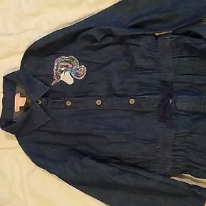 Girls Jeans Jumpsuit size 10-12 M.